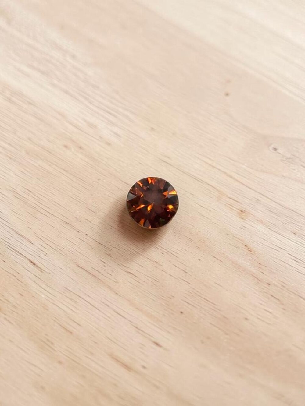 1.41 Carat Round Tanzanian Sienna Zircon Gemstone
